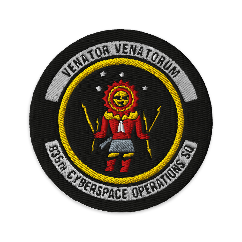 836 COS Unit Patch — Venator Black