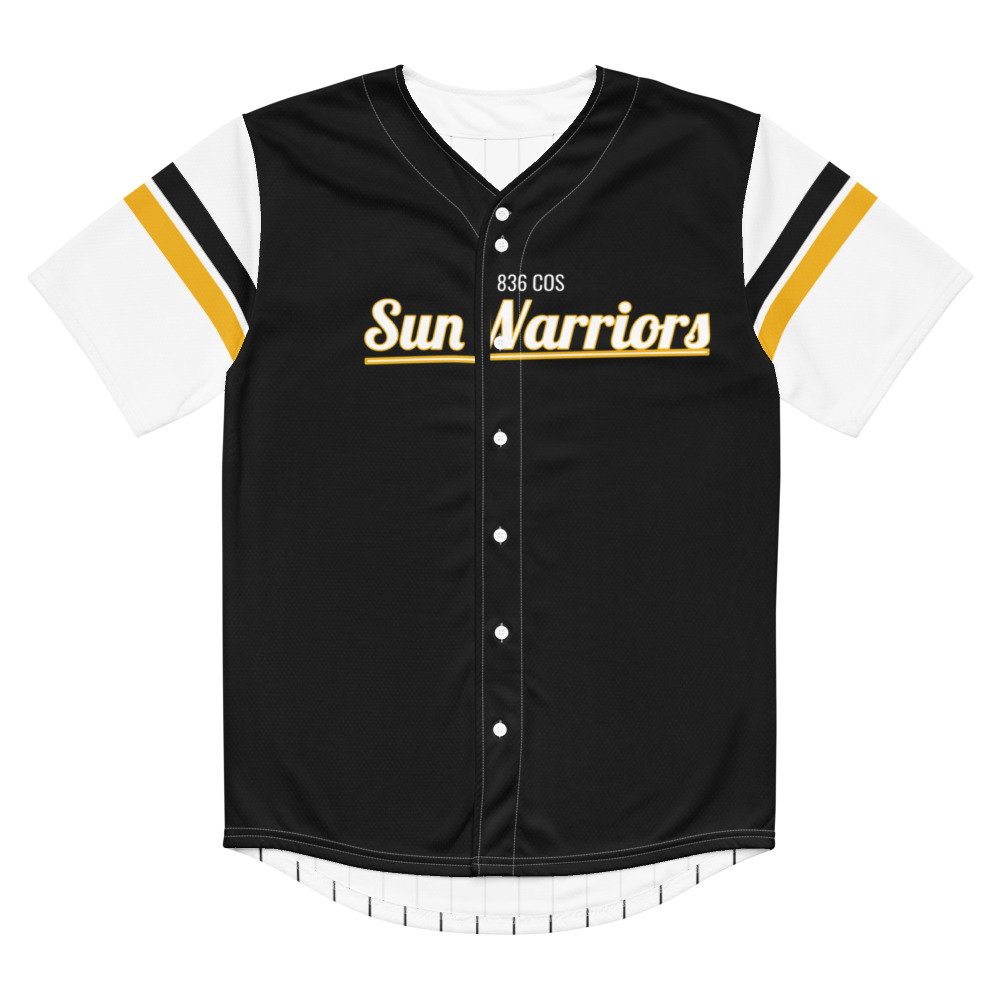 836 COS Baseball Jersey — Venator Black, Front view